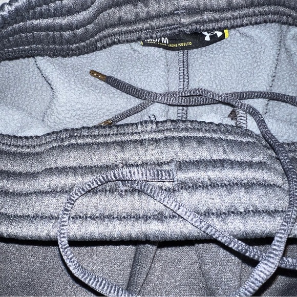 EUC Under Armour Men’s Gray Fleece Lined  Active Pant - Loose Fit Medium - Picture 7 of 7